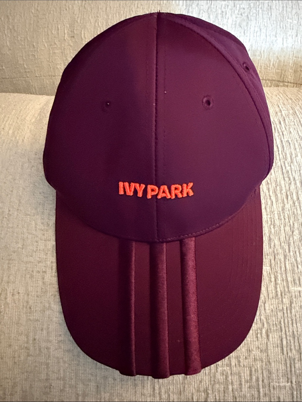 IVY PARK Maroon Cap with Orange Logo